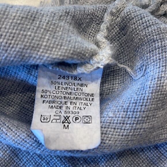 Angela Mara women’s medium shirt super nice pit to pit 20 inch. Linen cotton - Picture 5 of 7